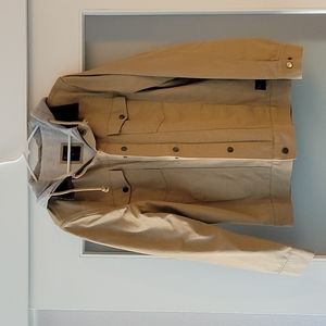 Vans AV Canvas Jacket Hoodie, Mens Medium, Beige